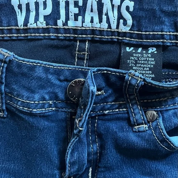 VIP Women's Dark Blue Skinny Jeans - Picture 2 of 3